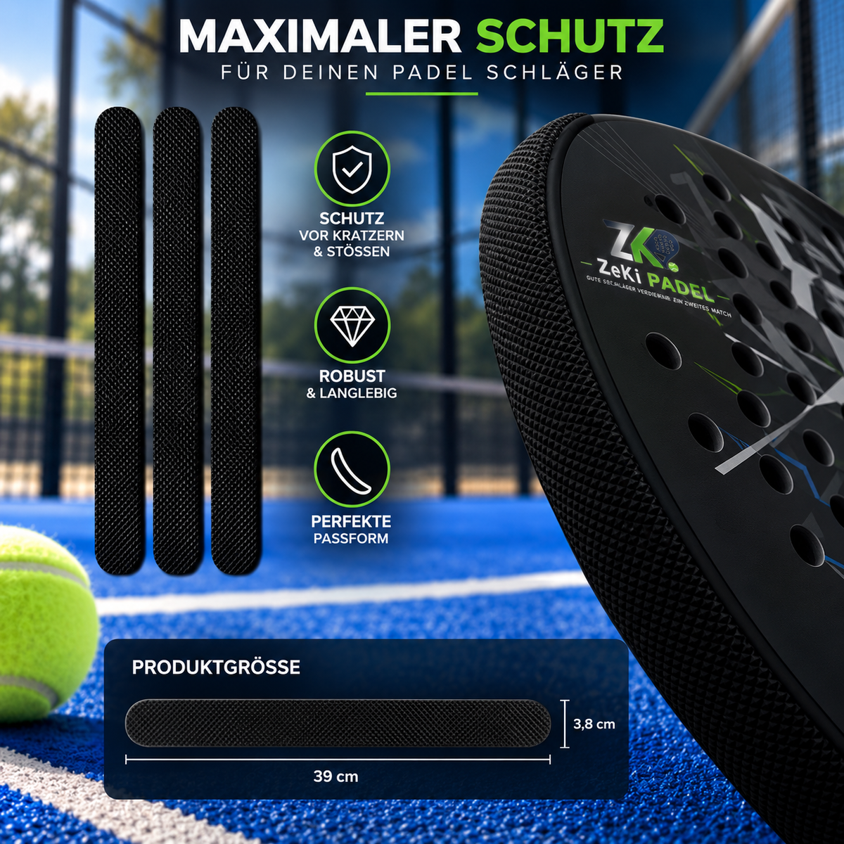 Schlägerschutz schwarz
